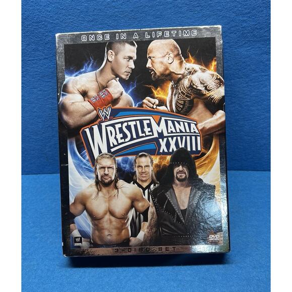 WWE‎ WrestleMania 28 XXVIII DVD 2012 3-Disc Set - Picture 1 of 5